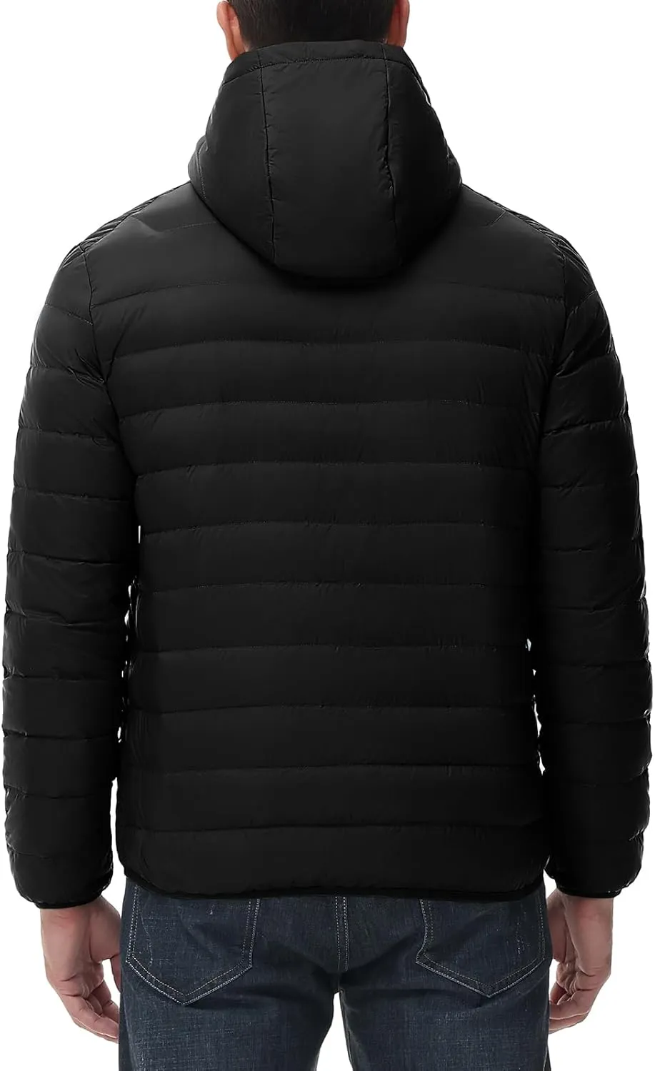 TBMPOY Men's Down Puffer Jackets Packable Lightweight Winter Coat Hooded Warm Insulated Puffy Jacket