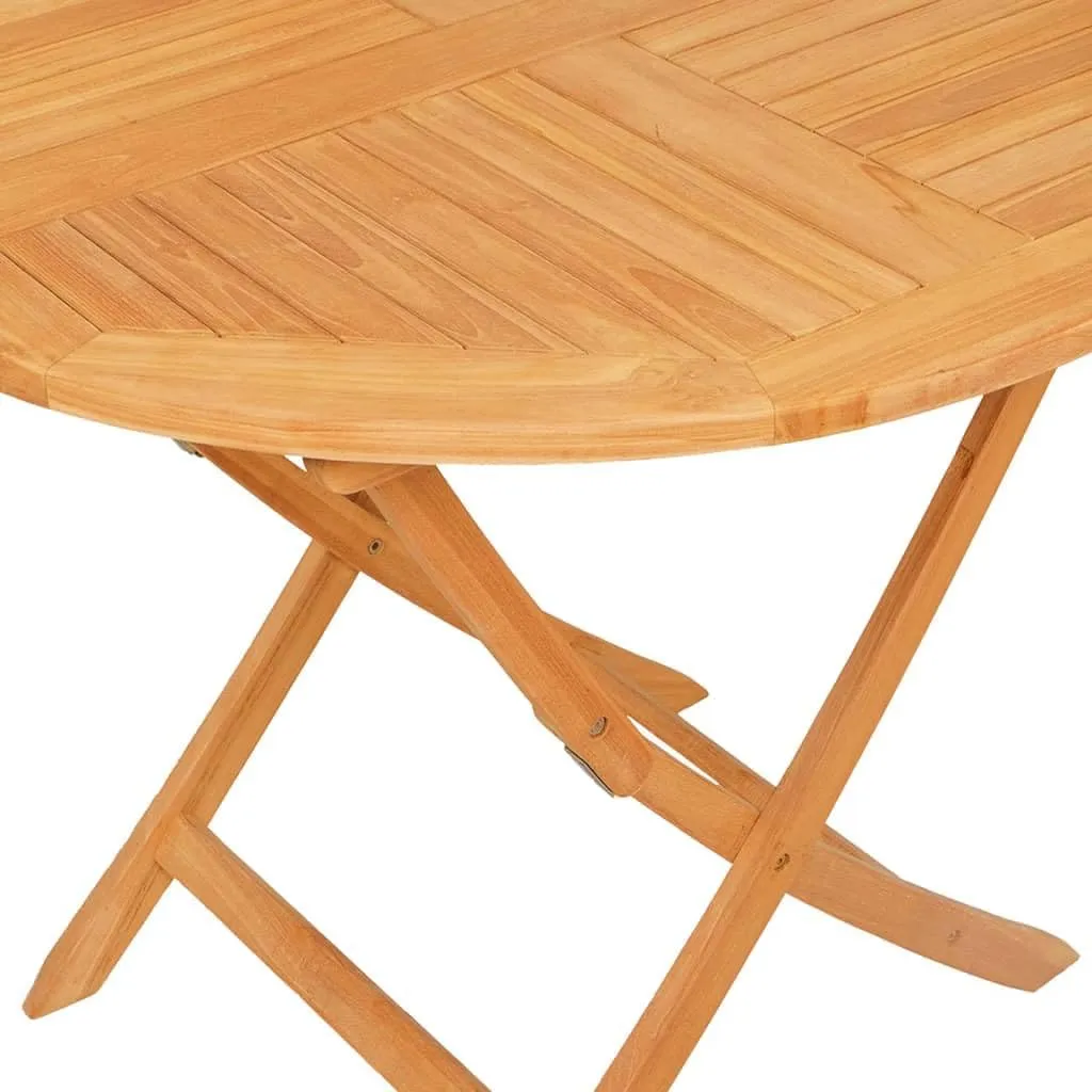 Teak Garden Dining Set - Solid Teak Wood Table, Outdoor Chairs, Patio Furniture for Balcony, Garden, Small Spaces