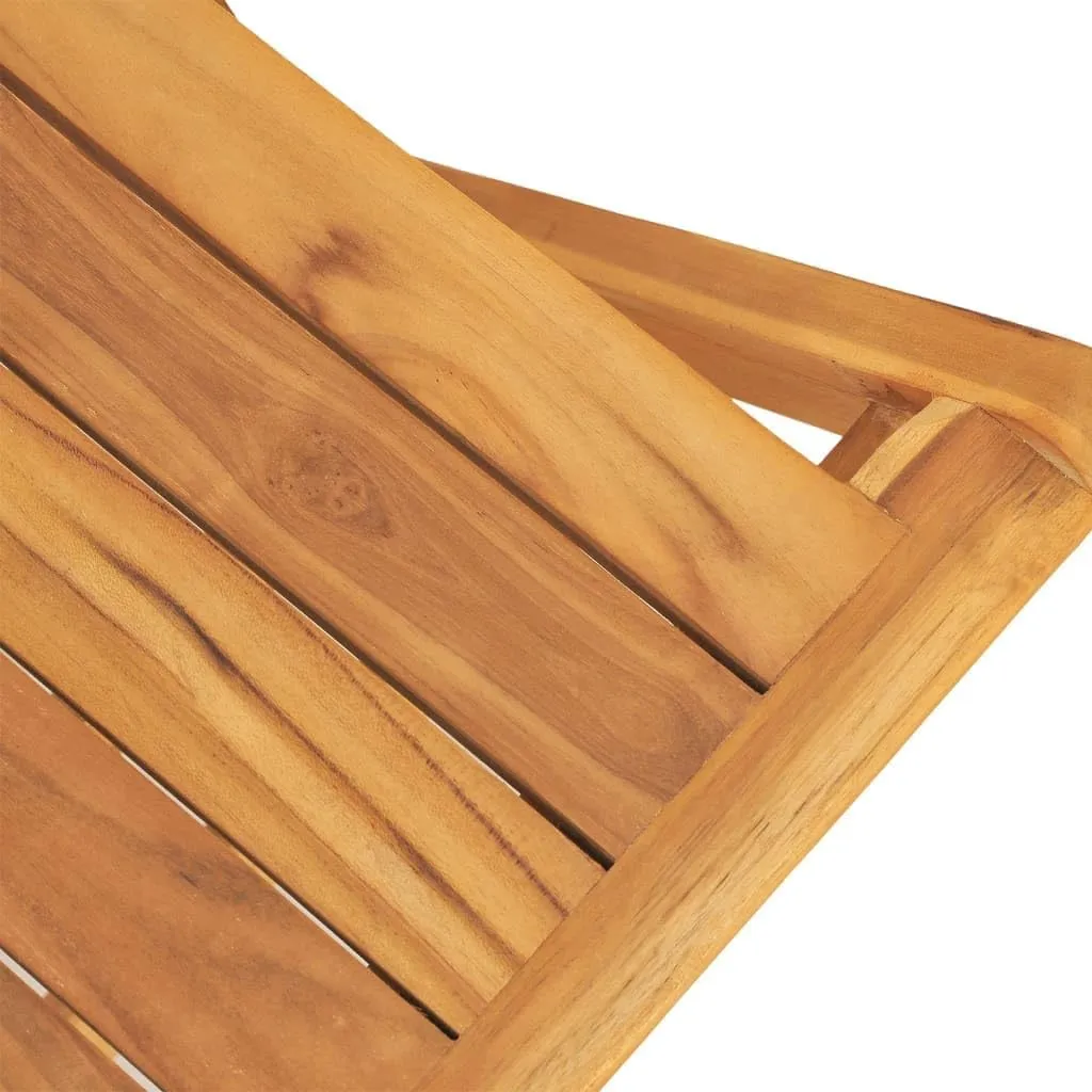 Teak Garden Dining Set - Solid Teak Wood Table, Outdoor Chairs, Patio Furniture for Balcony, Garden, Small Spaces