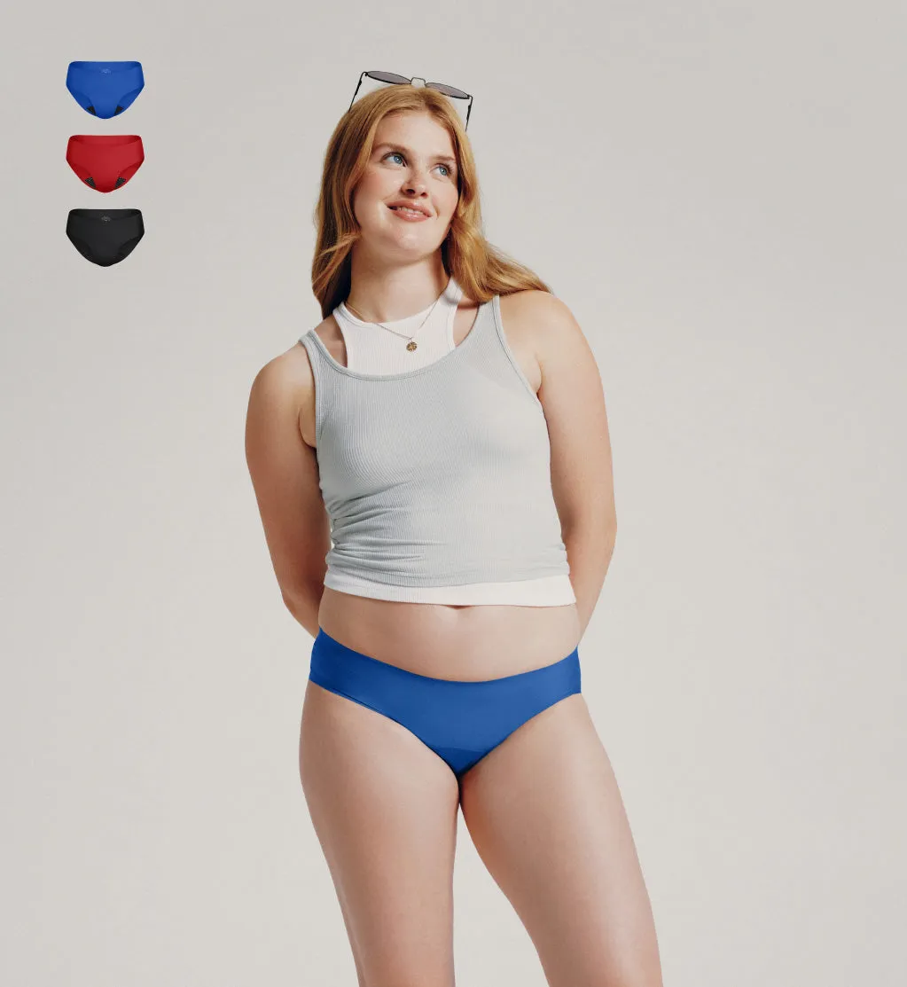 Teen Super Leakproof® No-Show Bikini 3-Pack - Kit