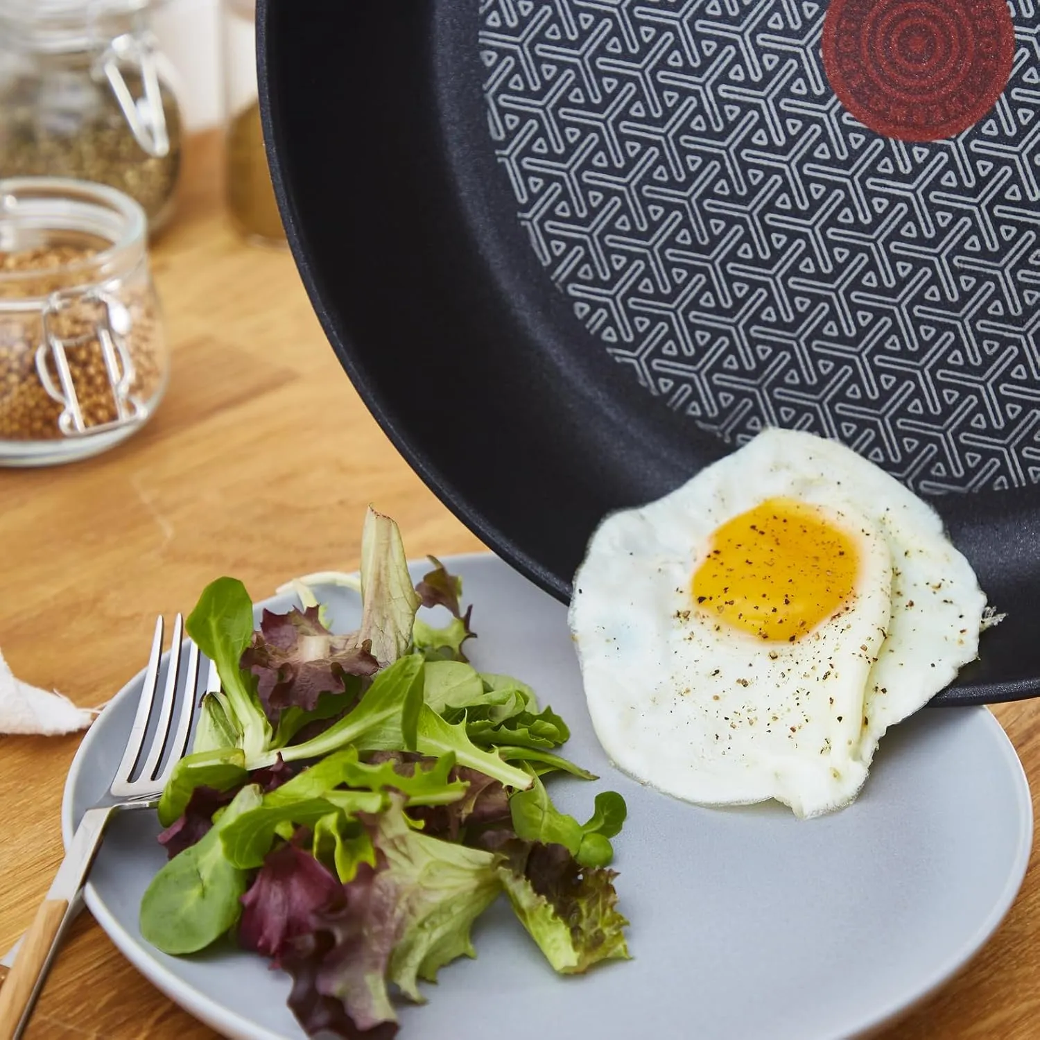 Tefal Comfort Max Stainless Steel Non-Stick Wok, 28 cm - Silver