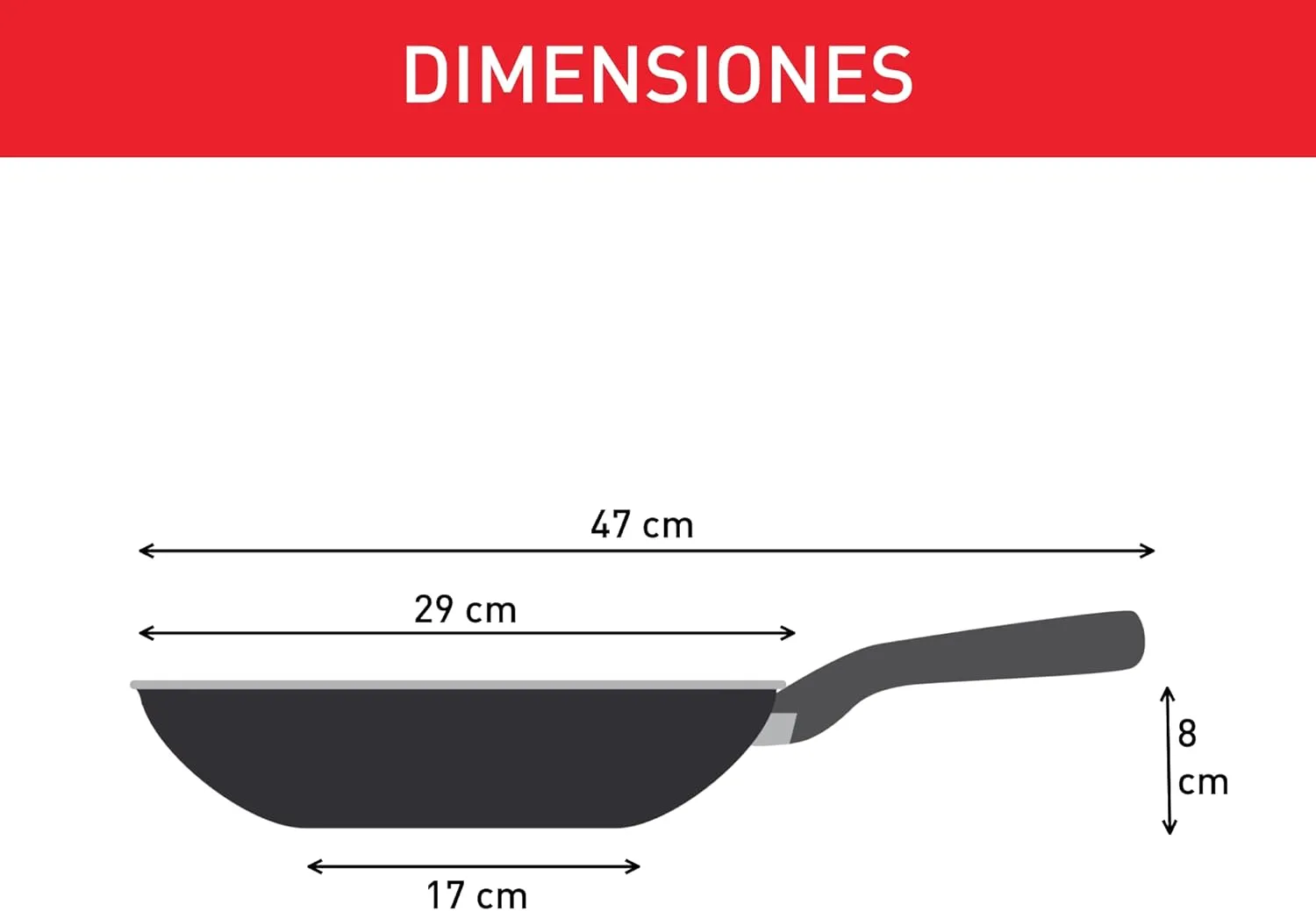 Tefal Comfort Max Stainless Steel Non-Stick Wok, 28 cm - Silver