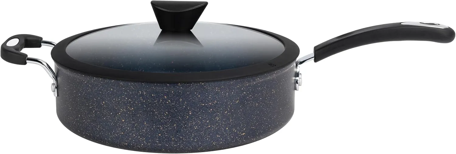 The All-In-One Stone Sauce Pan by Ozeri - 100% APEO, GenX, PFBS, PFOS, PFOA, NMP and NEP-Free German-Made Coating