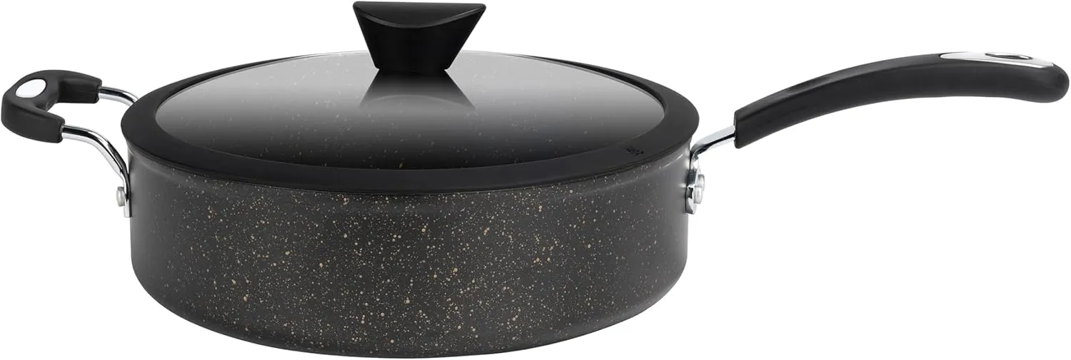 The All-In-One Stone Sauce Pan by Ozeri - 100% APEO, GenX, PFBS, PFOS, PFOA, NMP and NEP-Free German-Made Coating