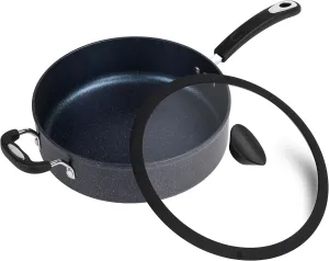 The All-In-One Stone Sauce Pan by Ozeri - 100% APEO, GenX, PFBS, PFOS, PFOA, NMP and NEP-Free German-Made Coating