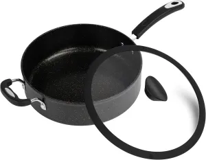 The All-In-One Stone Sauce Pan by Ozeri - 100% APEO, GenX, PFBS, PFOS, PFOA, NMP and NEP-Free German-Made Coating