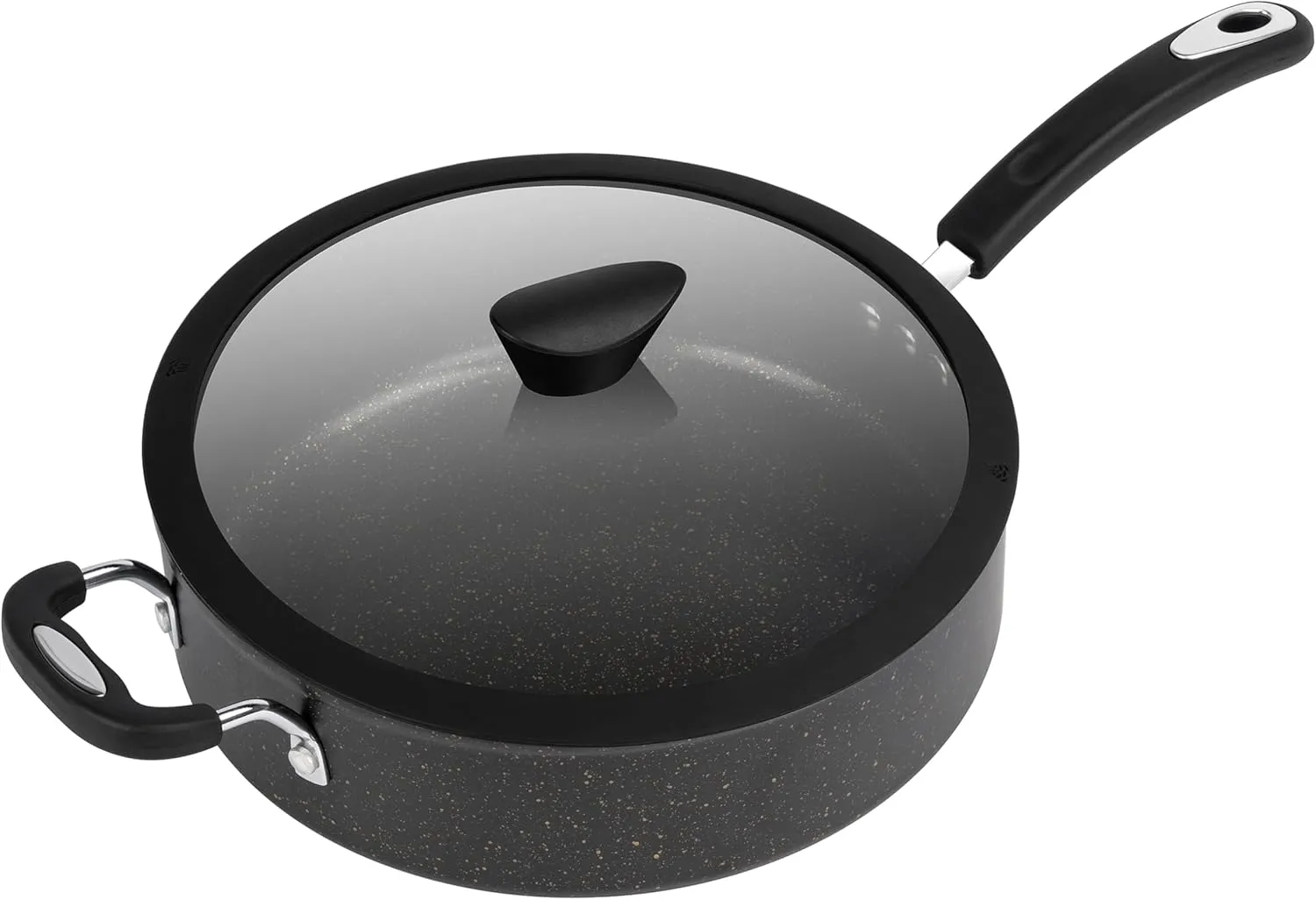 The All-In-One Stone Sauce Pan by Ozeri - 100% APEO, GenX, PFBS, PFOS, PFOA, NMP and NEP-Free German-Made Coating