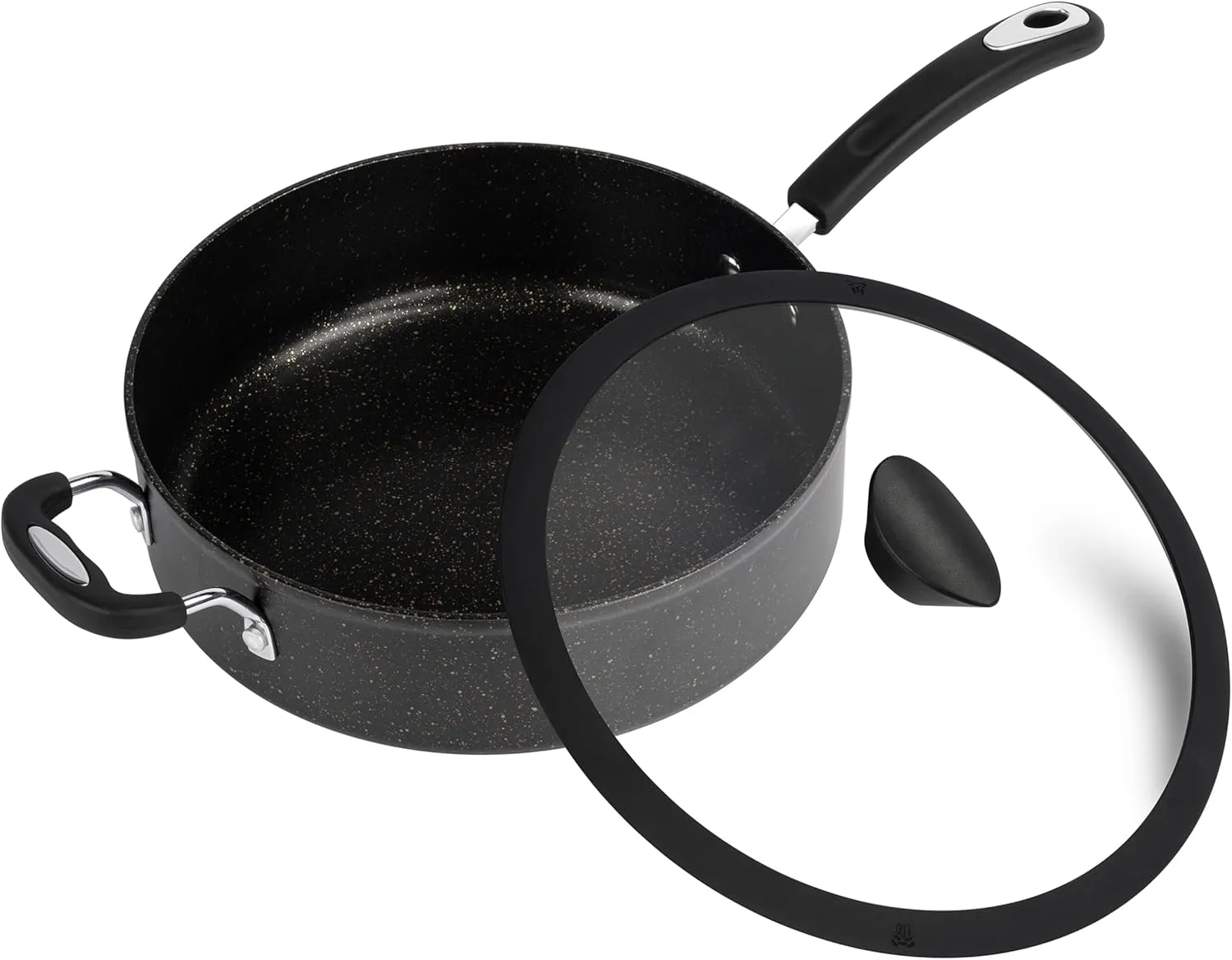 The All-In-One Stone Sauce Pan by Ozeri - 100% APEO, GenX, PFBS, PFOS, PFOA, NMP and NEP-Free German-Made Coating