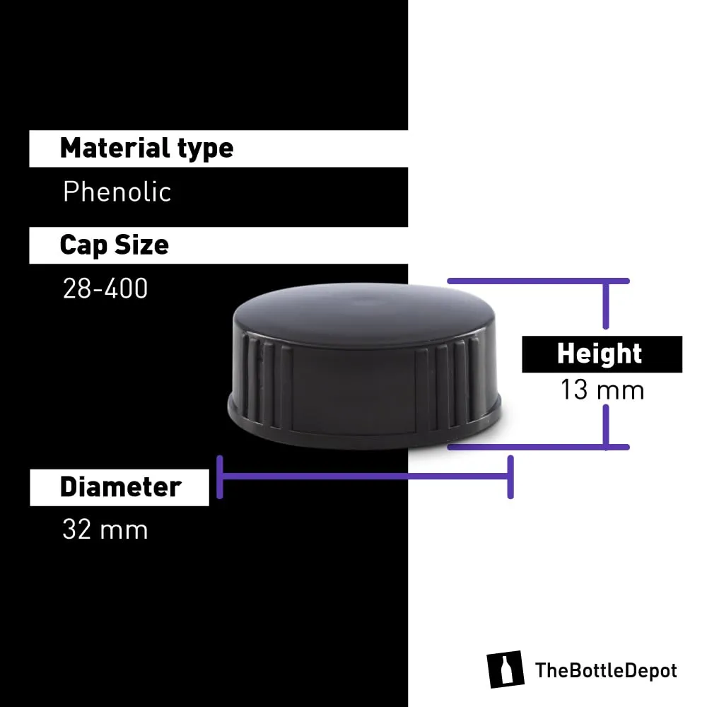 The Bottle Depot - 12 Pack - 8 oz Glass Bottles with Lids - Clear Frosted - 28-400 Neck Finish - Boston Round Bottles - UV Rays Protection