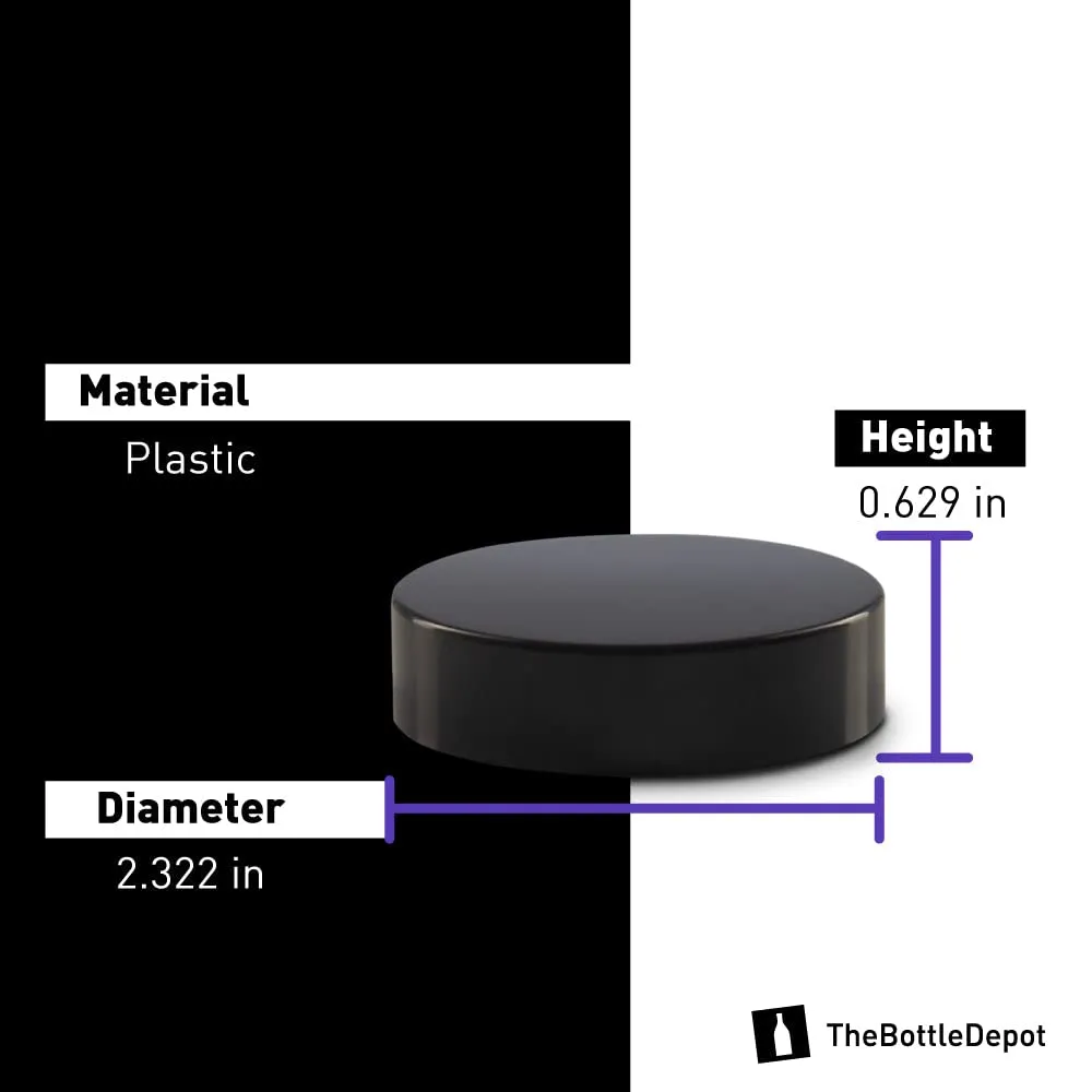 The Bottle Depot - 24 Pack - 4 oz Glass Jars with Black Lids - Clear Amber - 58-400 Neck Finish - UV Rays Protection