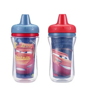 The First Years Insulated Sippy Cups, Cars, 9 Ounce (Pack of 2)
