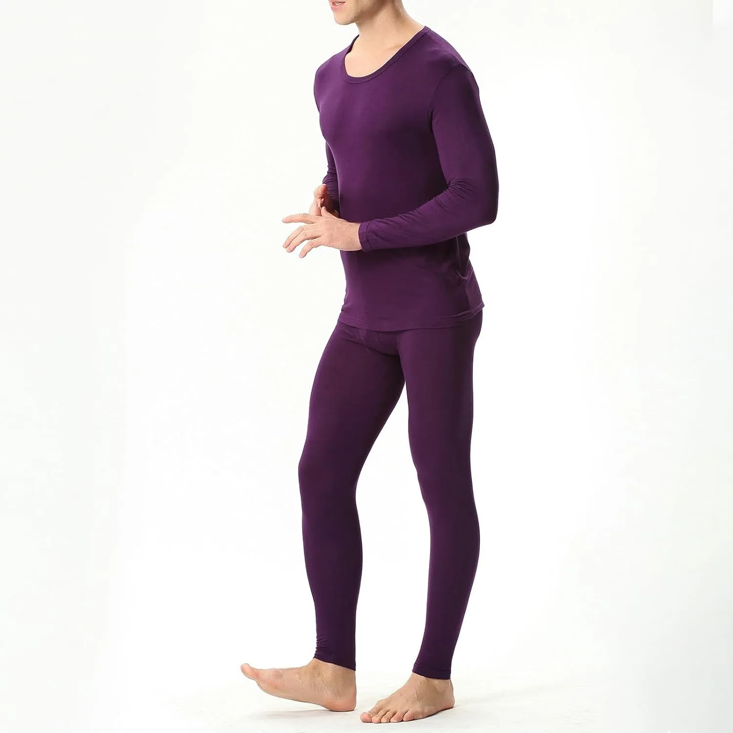 Thermal Underwear for Men Fleece Lined Base Layer Set for Cold Weather Thermal Base Layer Cold Weather Bottom Top