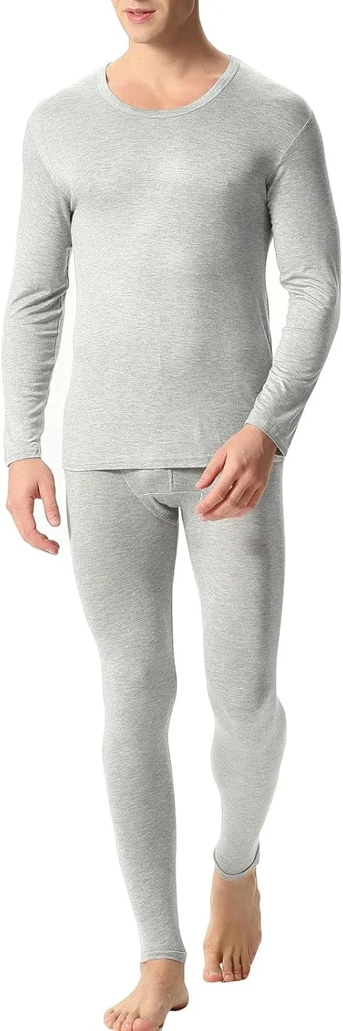 Thermal Underwear for Men Fleece Lined Base Layer Set for Cold Weather Thermal Base Layer Cold Weather Bottom Top