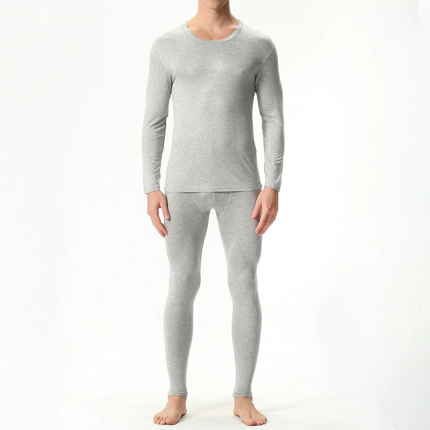 Thermal Underwear for Men Fleece Lined Base Layer Set for Cold Weather Thermal Base Layer Cold Weather Bottom Top