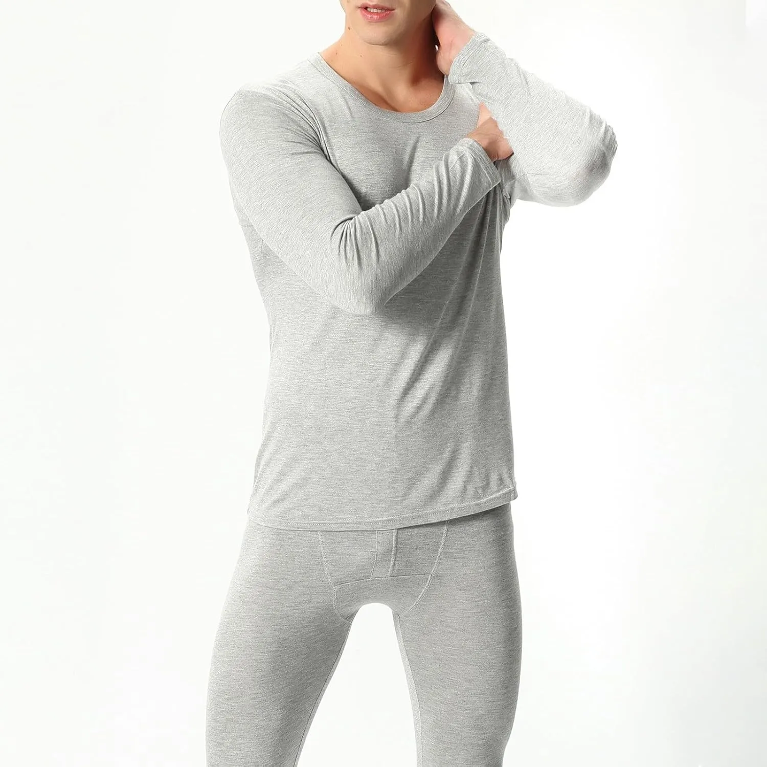 Thermal Underwear for Men Fleece Lined Base Layer Set for Cold Weather Thermal Base Layer Cold Weather Bottom Top