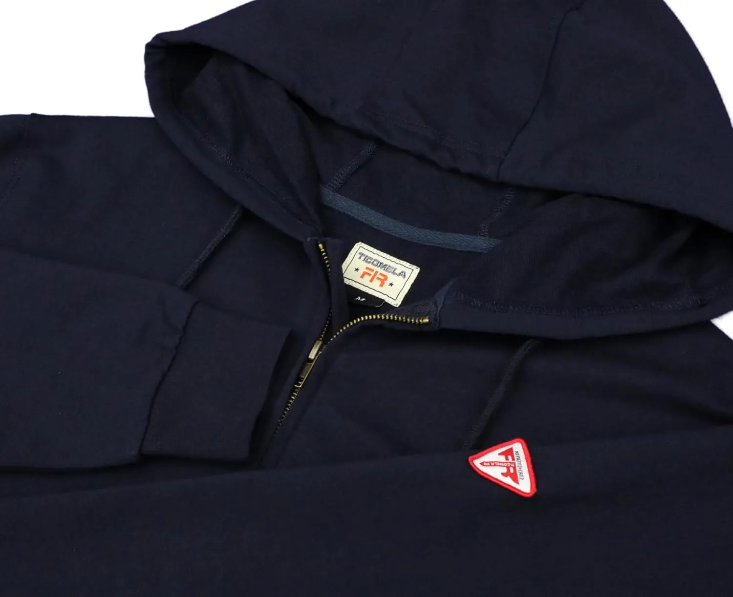 TICOMELA FR Sweatshirt FR Hoodie Shirts 7.5oz Lightweight Cotton Flame Resistant Hooded Shirts