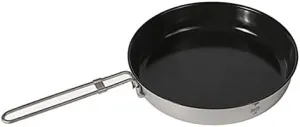 Titanium Non Stick Folding Frying Pan Steak Pot Outdoor Camping Cookware Pot Tableware Cutlery