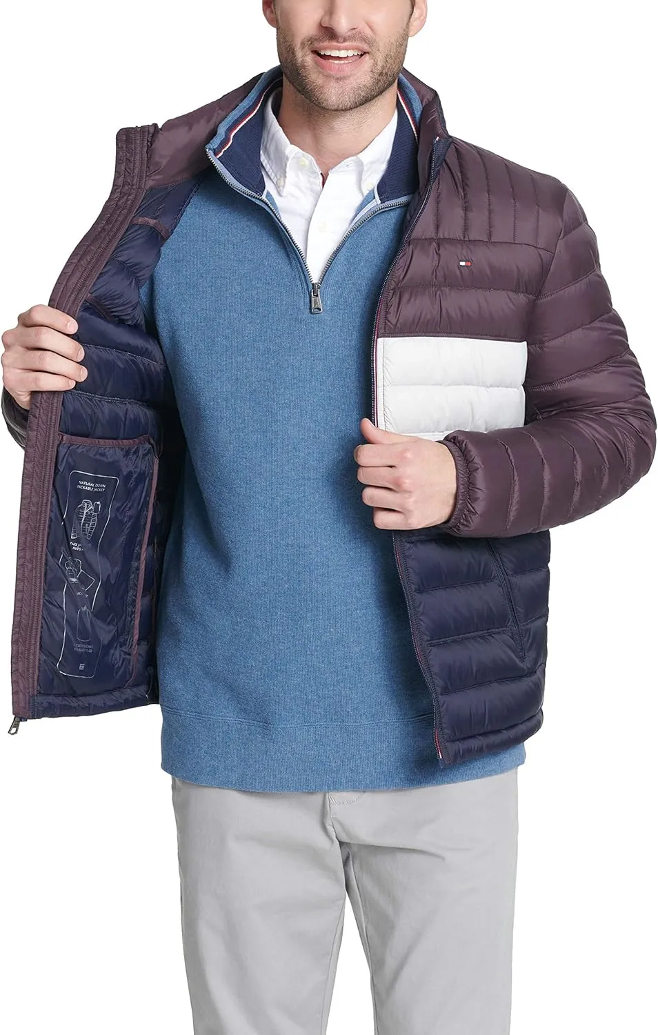Tommy Hilfiger Men's Real Down Insulated Packable Puffer Jacket