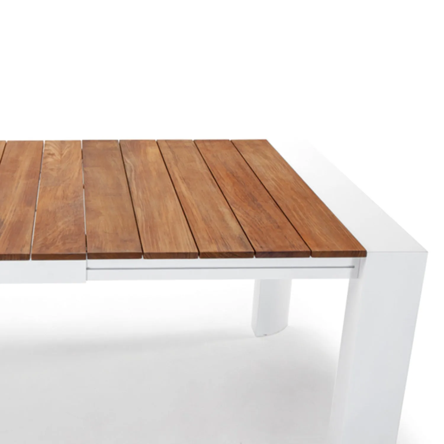 Top Extendable Outdoor Dining Table – Teak & Aluminium Modern Design