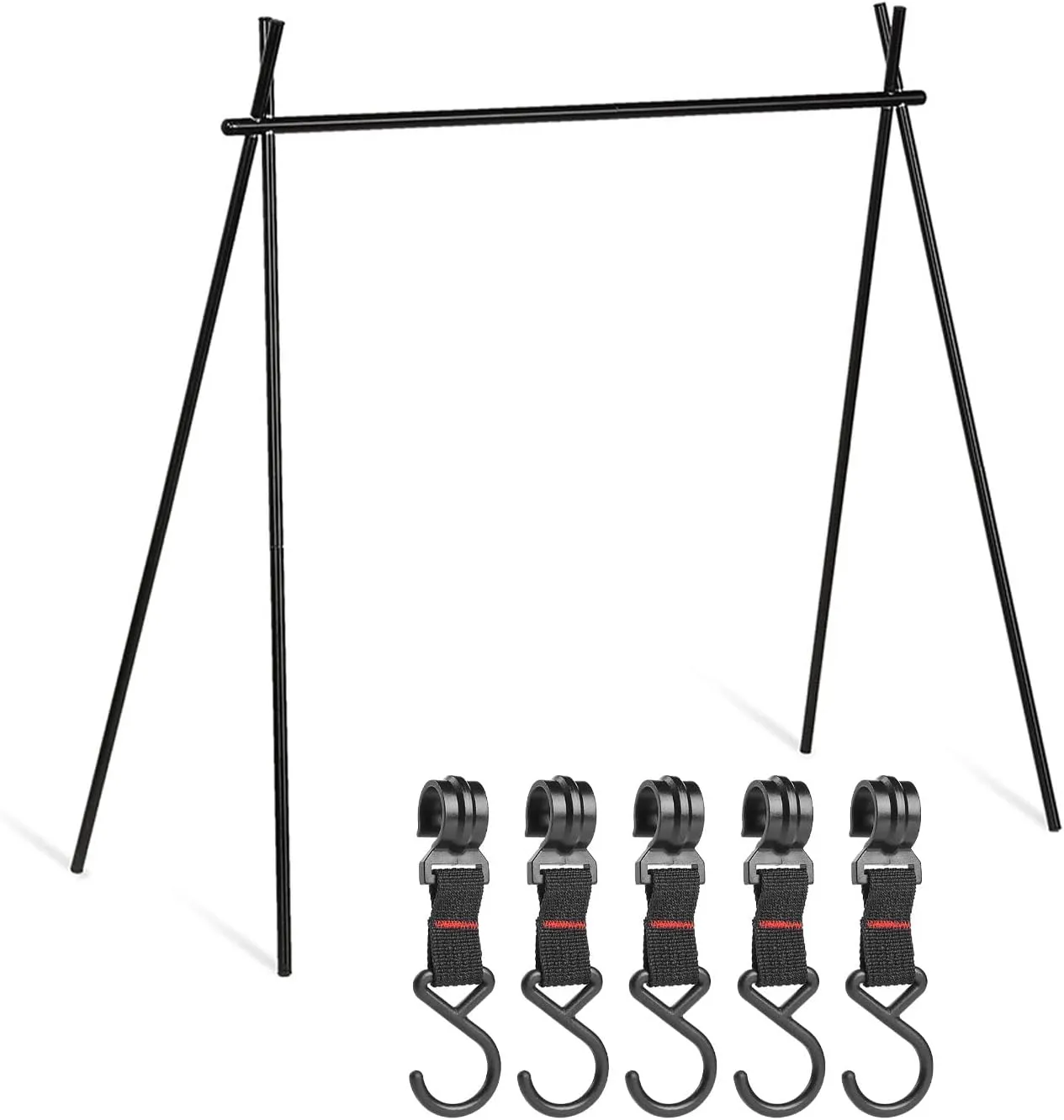 Topyond Camping Racks, Aluminum Alloy Folding Triangular Shelf, Organizer Stand Camping Storage Rack for Cookware and Outdoor Use