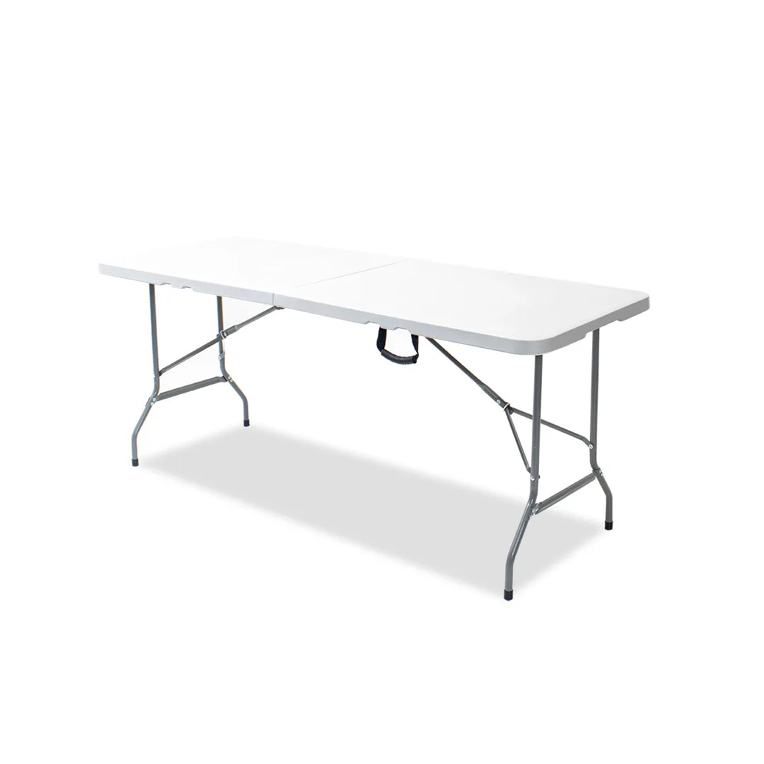 Totai 1.8M Plastic Foldable Table - White