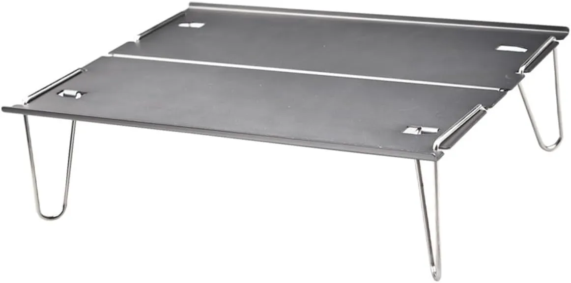 Totority Mini Portable Camping Table Compact Folding Desk for Outdoor Activities BBQ Picnic and Travel