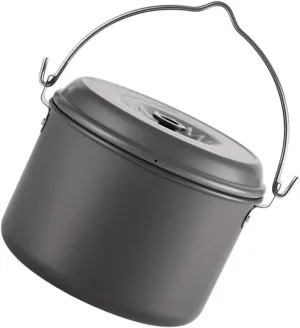 TOYANDONA 1Pc Camping Pot with Handle Lightweight Outdoor Cookware for People Non Stick Design for Hiking and Camping Cooking Portable Cooking Pot