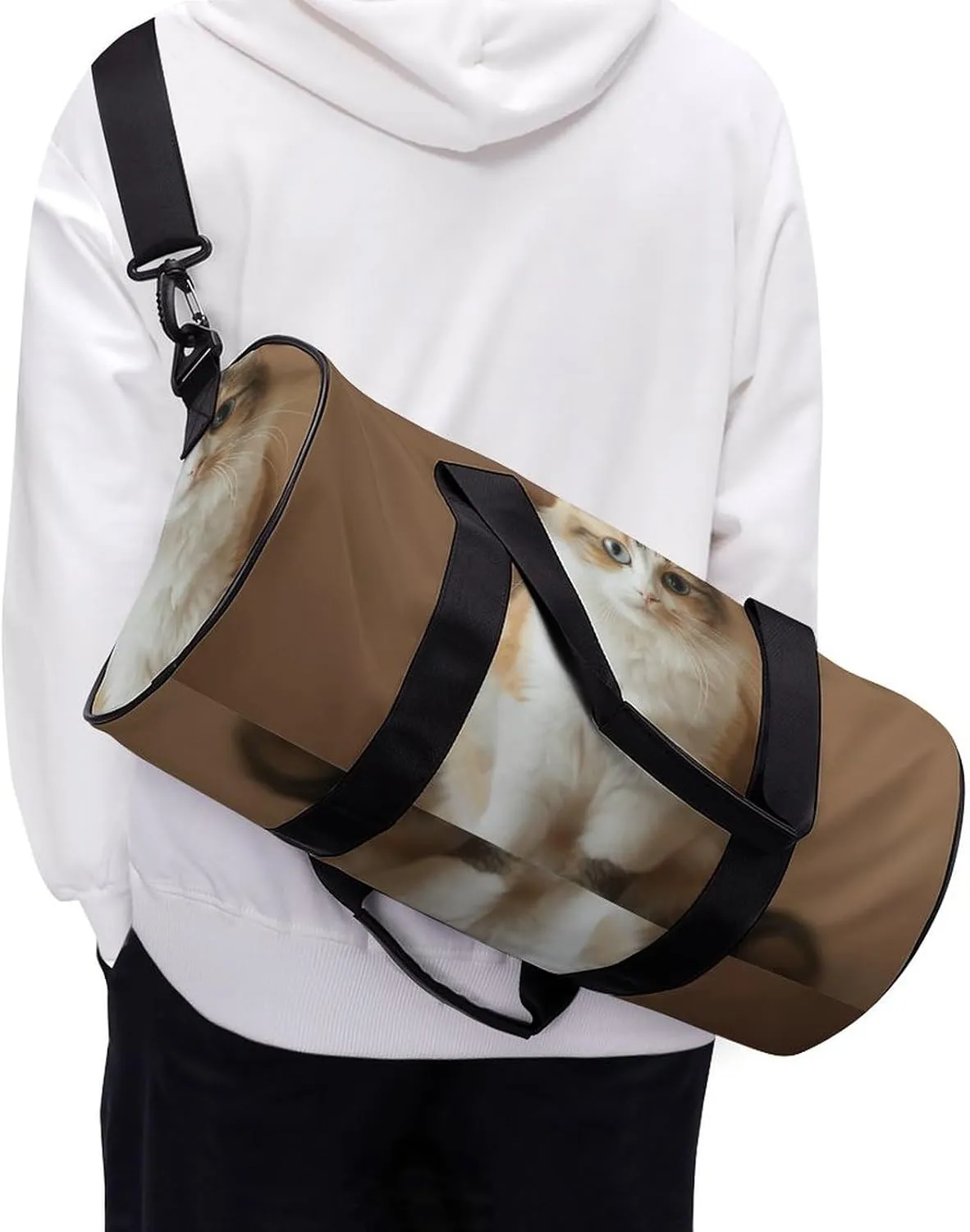 Travel Duffel Bag for Men And Women,Sit on The Table Waterproof Sports Fitness Bag Portable Travel Duffel Bag