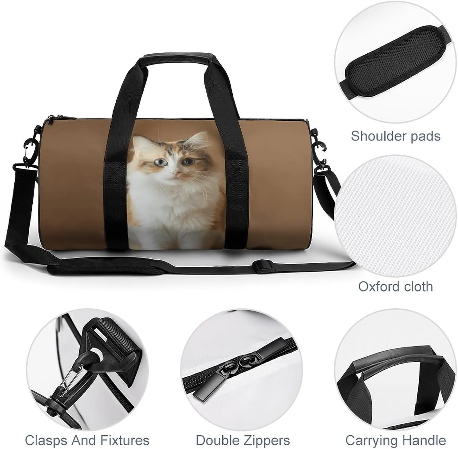 Travel Duffel Bag for Men And Women,Sit on The Table Waterproof Sports Fitness Bag Portable Travel Duffel Bag