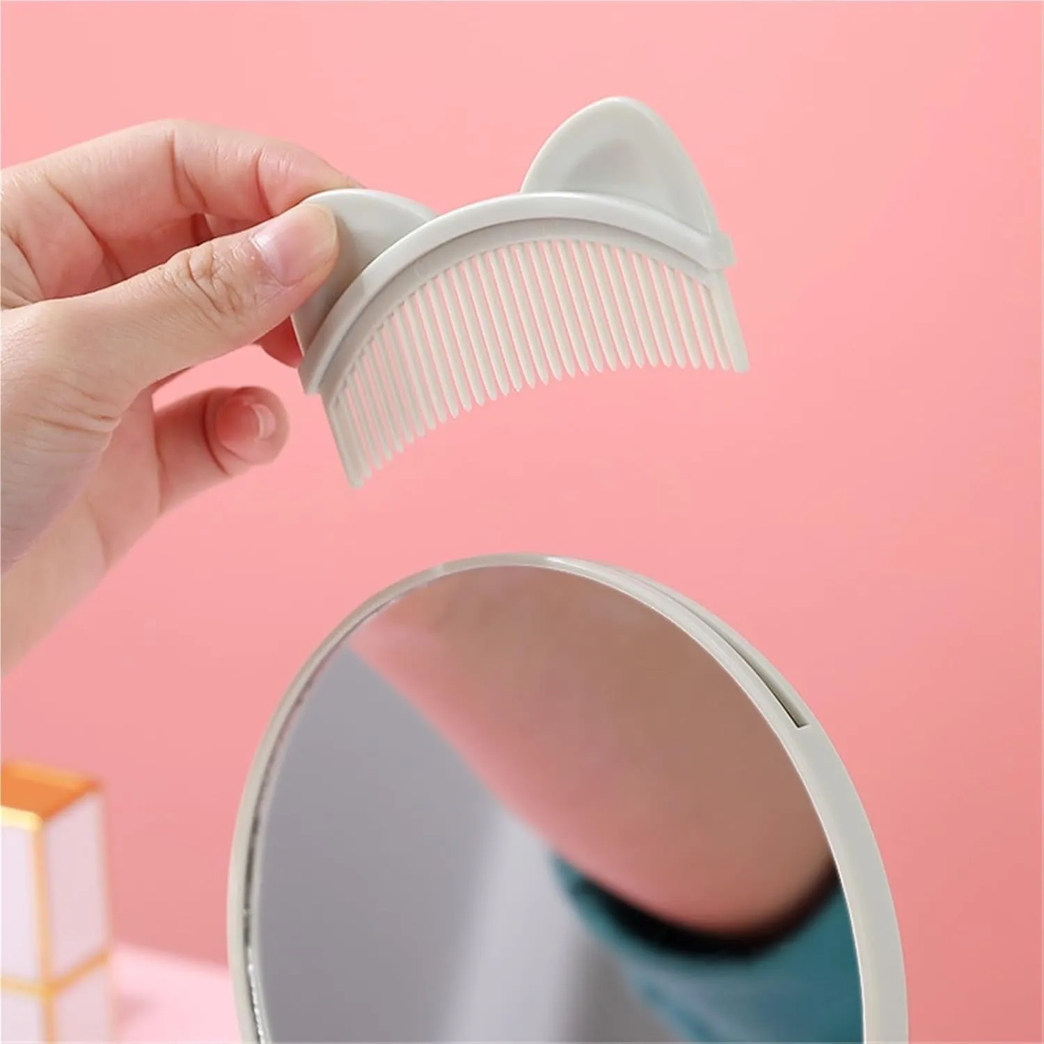 Triangular Base Folding Makeup Mirror Student Desktop Dressing Table Dressing Mirror