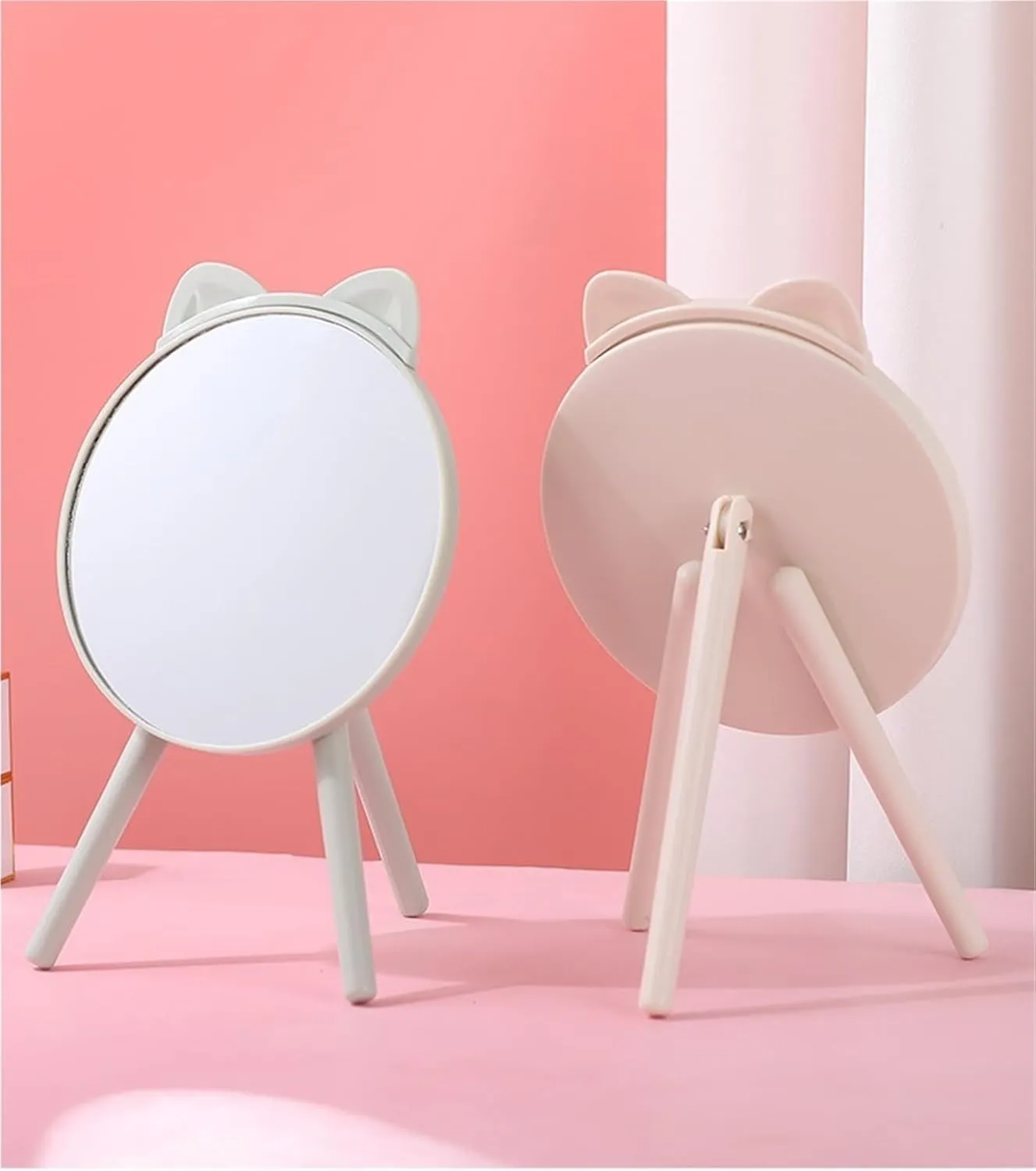Triangular Base Folding Makeup Mirror Student Desktop Dressing Table Dressing Mirror