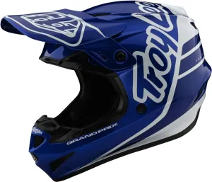 Troy Lee Designs GP Anarchy Adult Offroad Motocross Motorcycle Dirt Bike ATV Powersports Dual Sport Racing Full Face Helmets Lightweight Ventilated Men Women - Navy/White