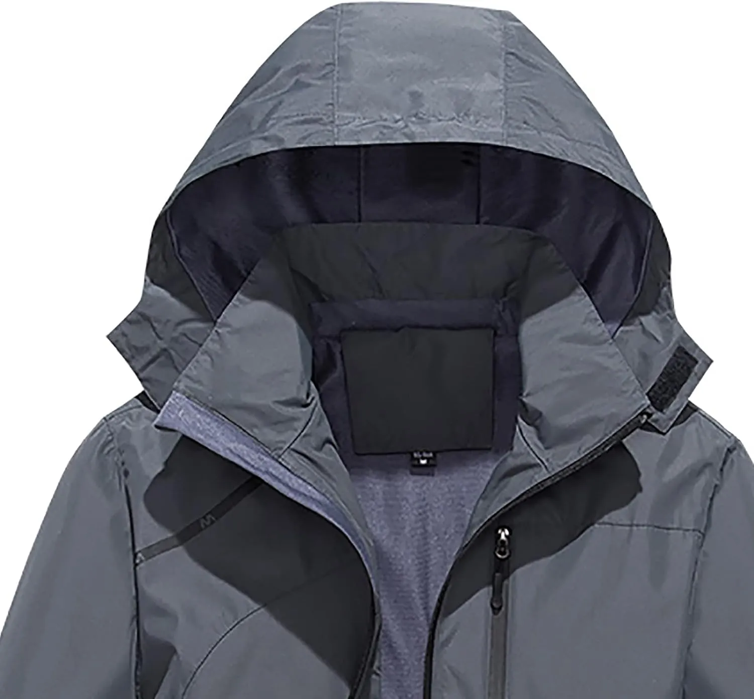 tuduoms Mens Lightweight Rain Jacket Waterproof Breathable Raincoat Windbreaker Hooded Shell Jacket Outwear for Hiking Travel