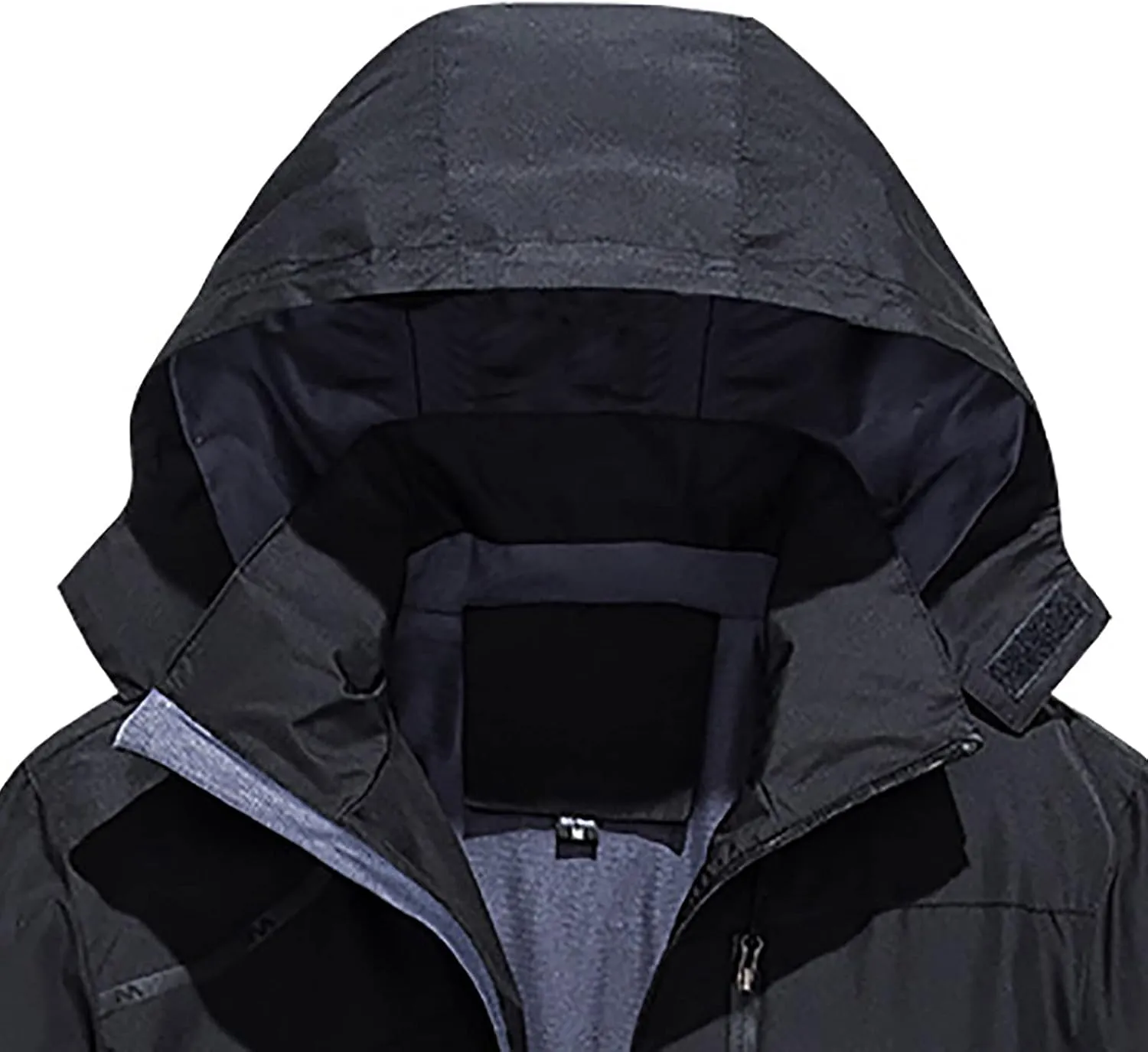 tuduoms Mens Lightweight Rain Jacket Waterproof Breathable Raincoat Windbreaker Hooded Shell Jacket Outwear for Hiking Travel