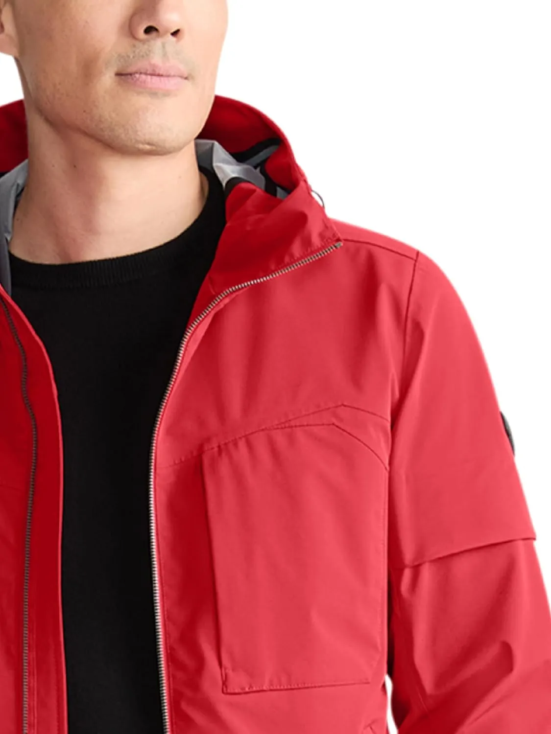 TUMI Men's All-Weather Technical Midweight Mackintosh Gusset Jacket - Breathable Outdoor Men's Jacket