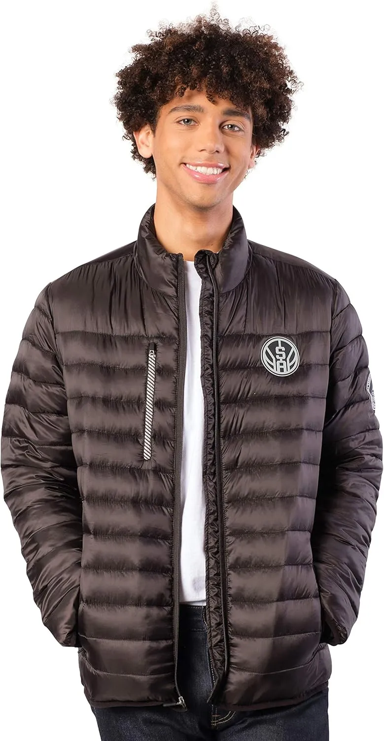 Ultra Game Men's NBA Official Lightweight Packable Puffer Down Jacket
