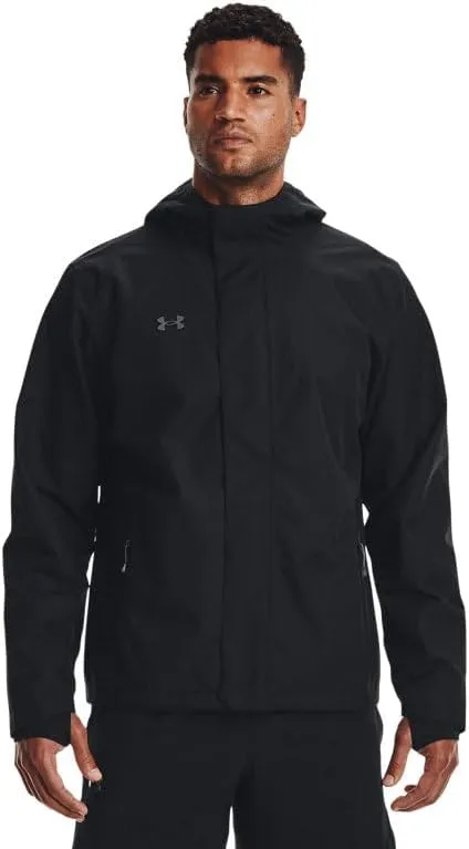 Under Armour Mens UA Stormproof Lined Rain Jacket - Waterproof and Breathable 4XL