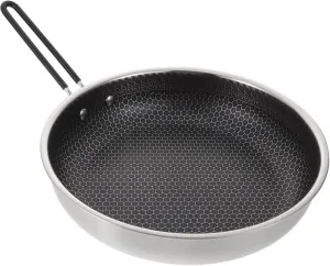 Unomor Honeycomb Frying Pan Non-stick Camping Bbq Pan Folding Pot Portable Steel Heat-resistant Handle