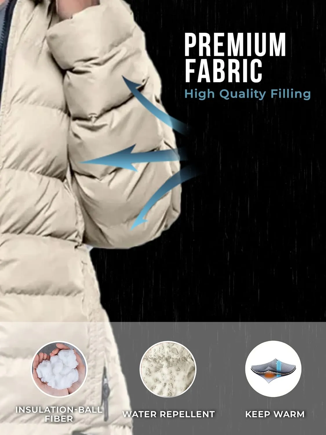URBAN BUCK Packable Puffer Jacket Women with Hood – 32 Degree Lightweight Quilted Winter Puff Foldable Jacket for Women