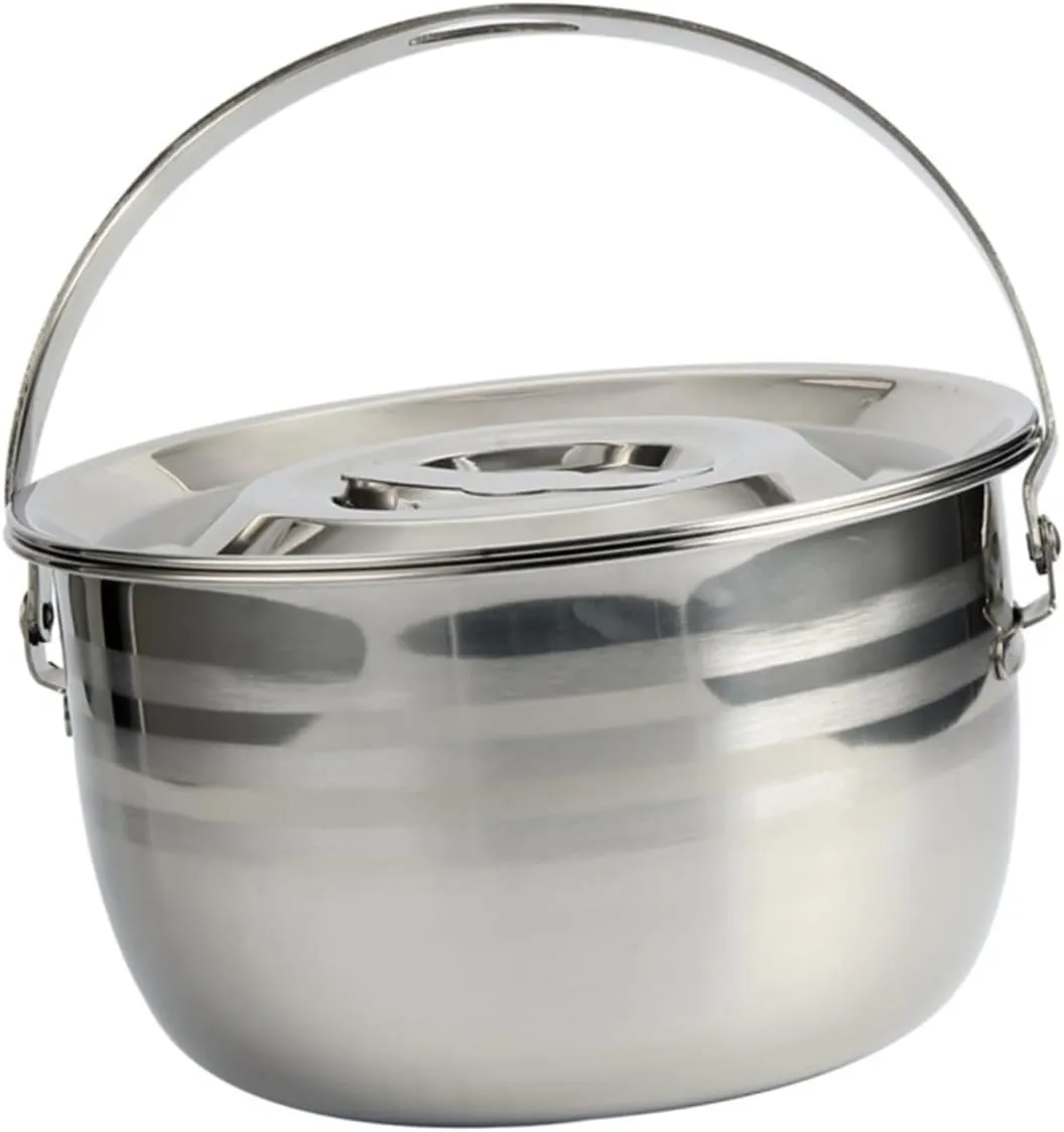 Vaguelly 1pc High Capacity Soup Pot Non Stick Cooking Pot for Household Use for Camping and Bbq Thickened Design for Efficient Cooking and Easy Cleaning