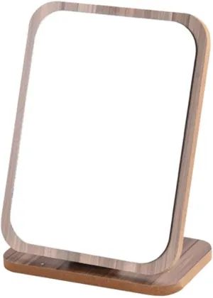 VALICLUD Folding Vanity Mirror Makeup Mirror Tabletop Big Size for Dressing Ornament Rotatable Bedroom Study Room