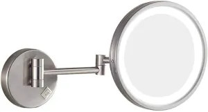 Vanity Mirror, Makeup Mirror Vanity Mirror LED Lighted Wall Mount 3X Magnifying Cosmetic Mirror Extendable Single Sided for Bathroom Cosmetic Mirror