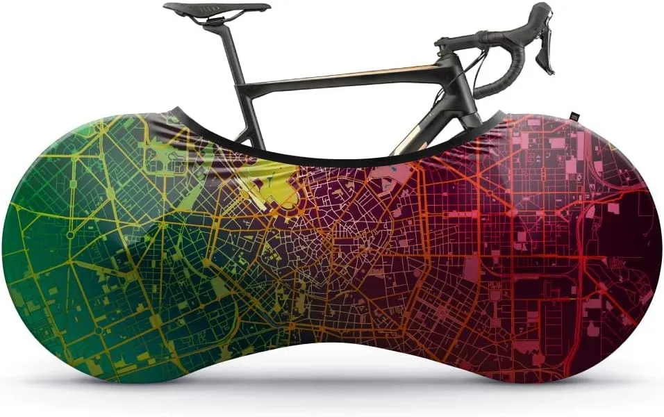 VELOSOCK Bicycle Indoor Cover (Milan) – Stretchy Dirt-Proof Fabric for Storage & Transportation, Travel Protection for Adult Bikes
