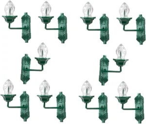 VICASKY 20pcs Miniature Wall Lamps Realistic Sand Table Decorative Lights for Landscape Models Design for Home and Model Layouts