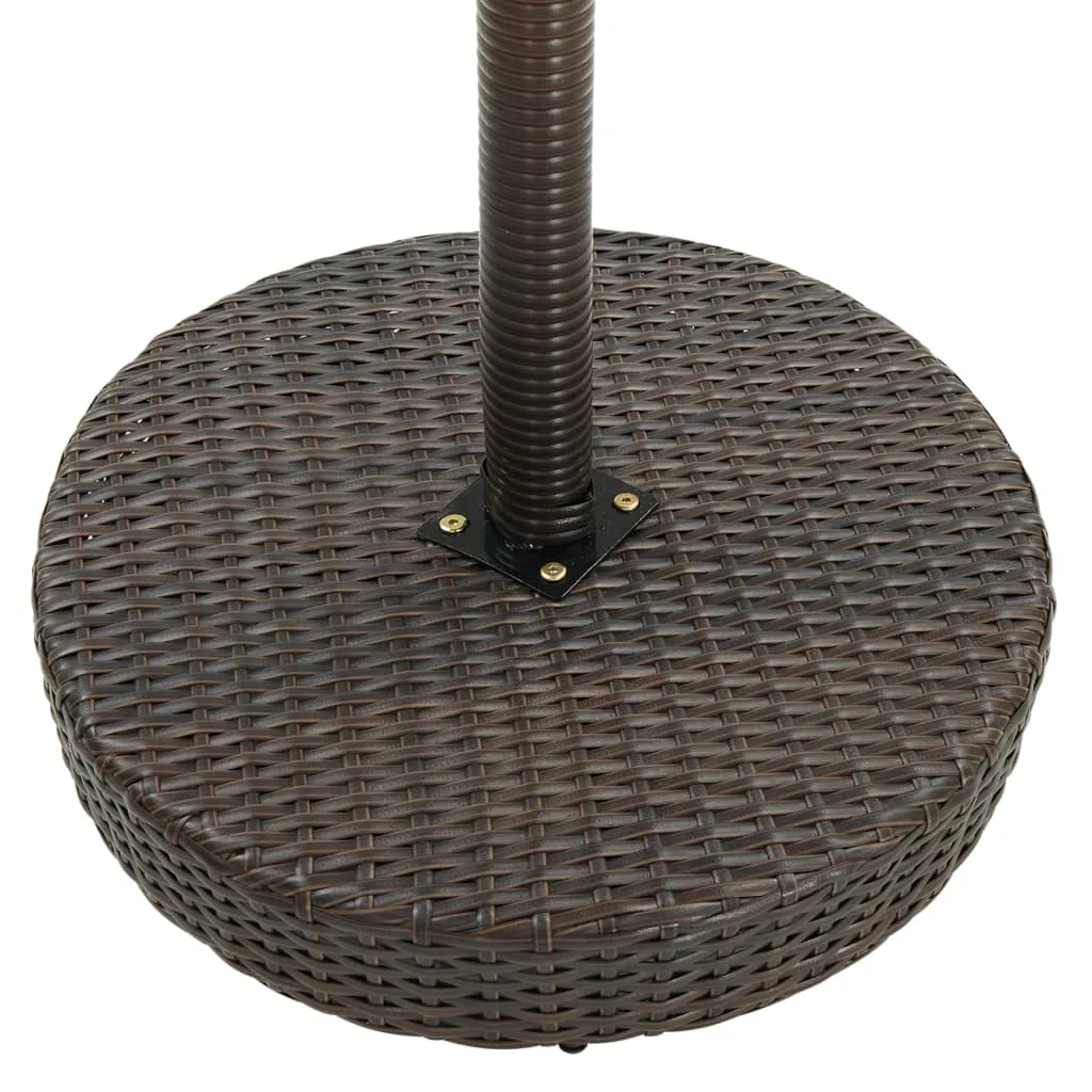 vidaXL Bistro Table Outdoor Side Table Patio Garden Wicker Furniture PE Rattan