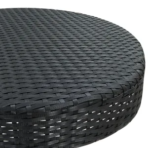 vidaXL Bistro Table Outdoor Side Table Patio Garden Wicker Furniture PE Rattan