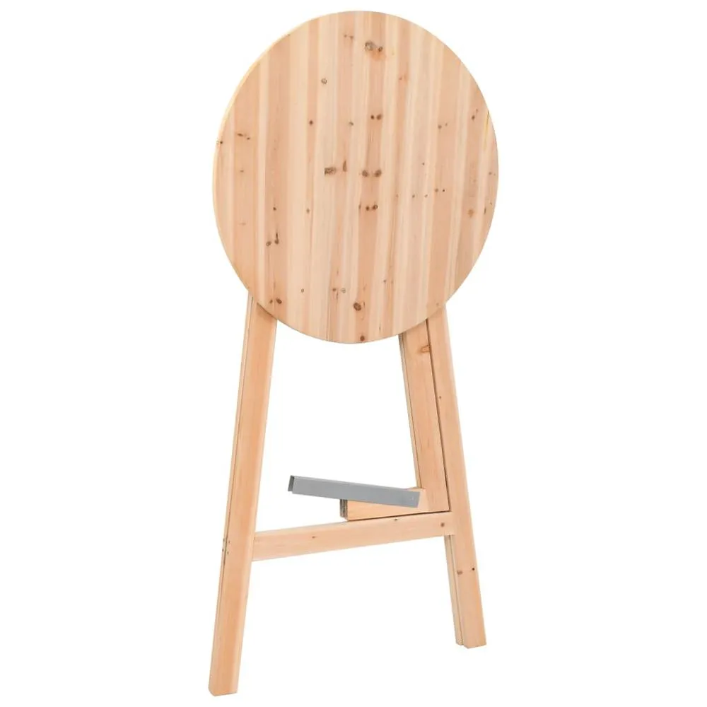 vidaXL Foldable Bar Table 30.7'' Fir Wood, 45532