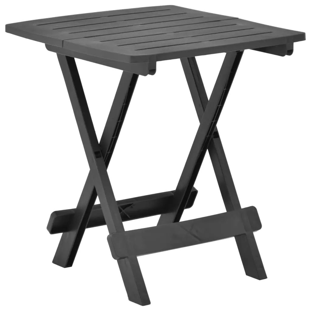 vidaXL Folding Garden Table Plastic Outdoor Patio Dining Dinner Multi Colors