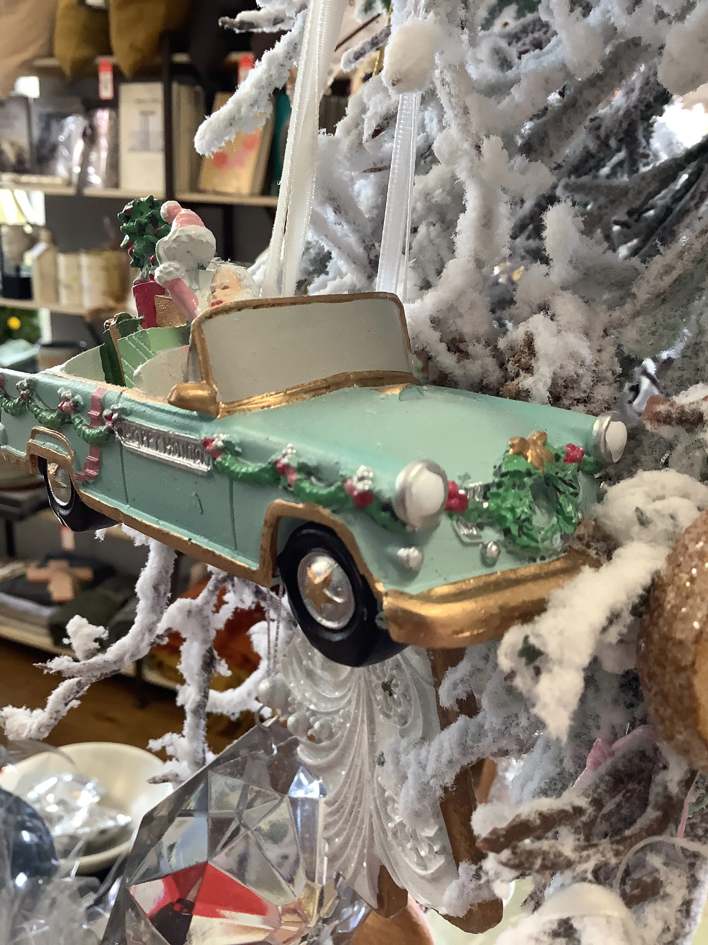Vintage Car Hanging Ornament - Multi