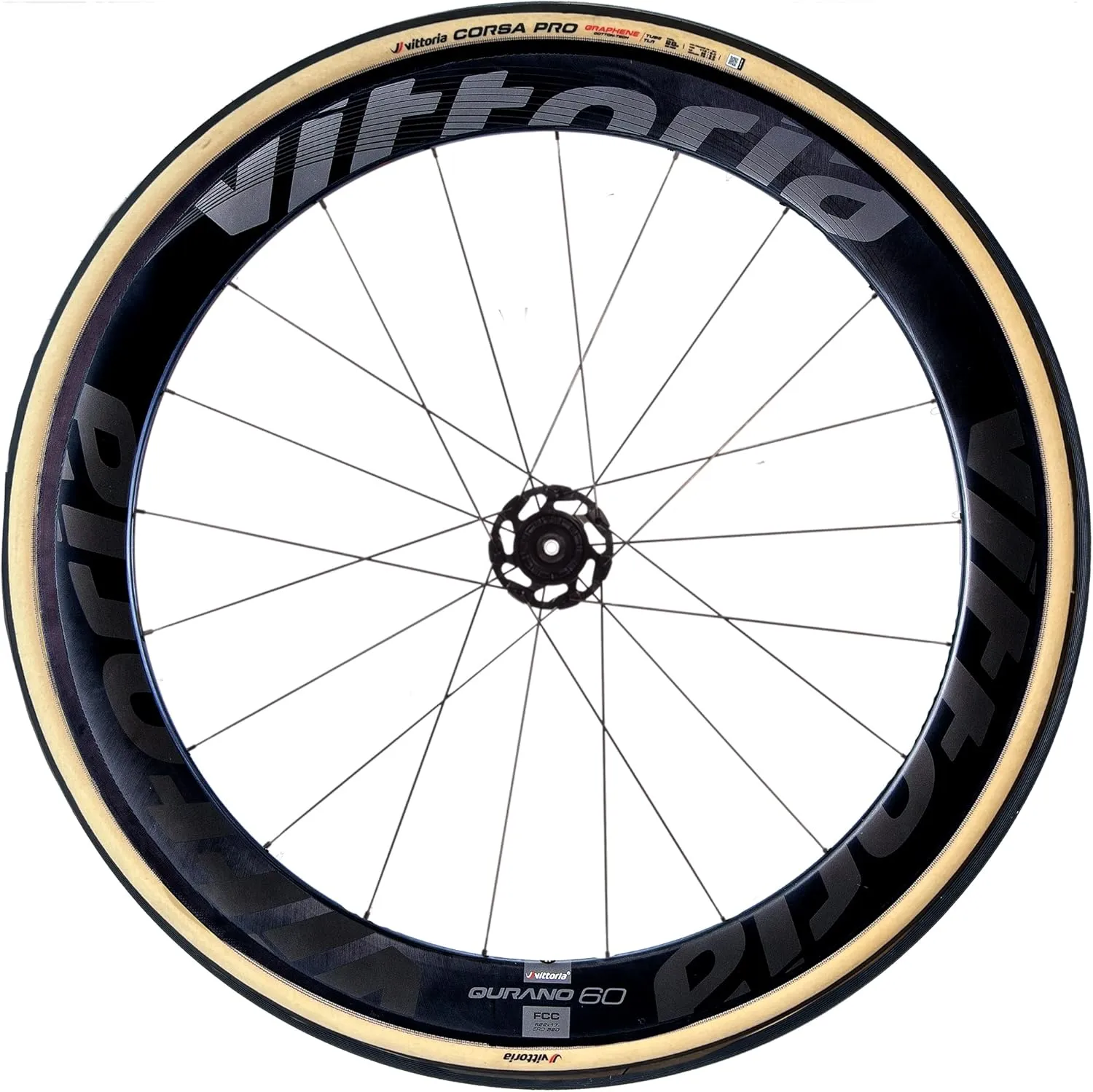 Vittoria Corsa Pro Graphene 2.0 - Performance Road Bike Tire - Foldable TLR Bicycle Tire - Black